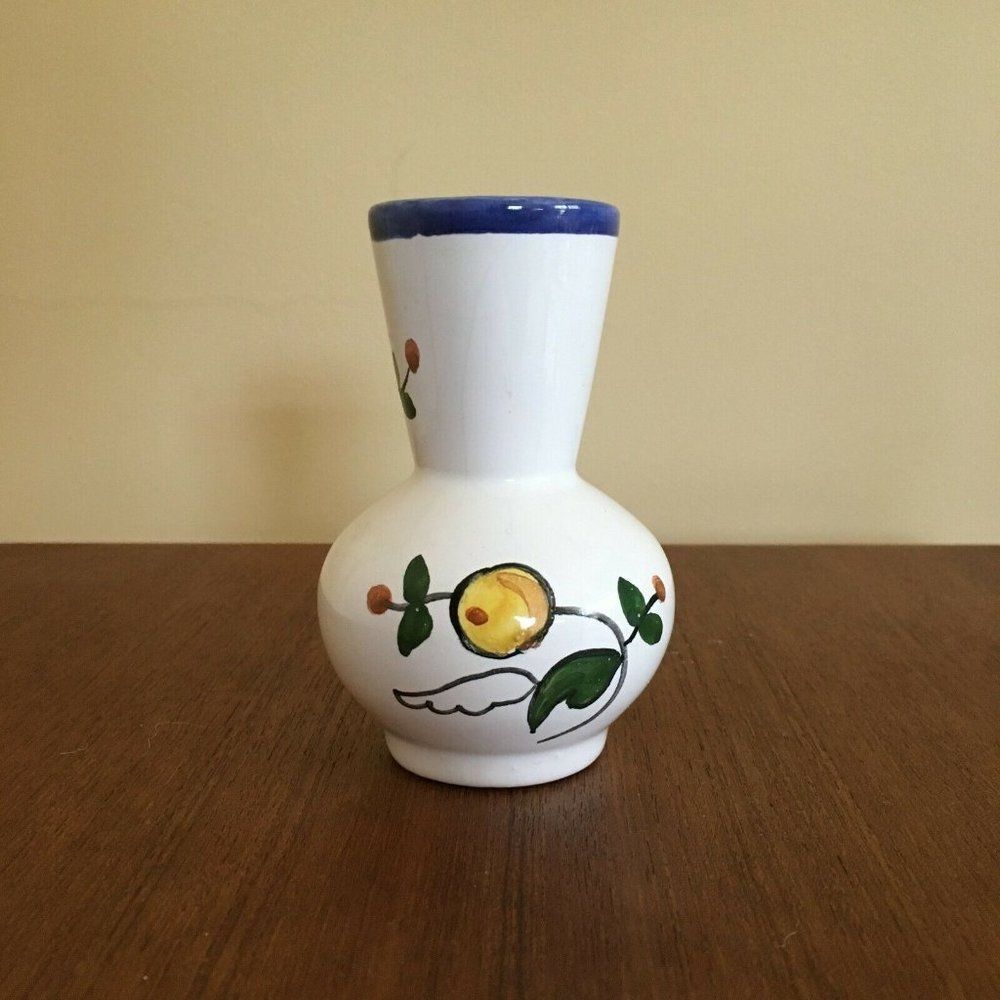 Small Hand-Painted Ceramic Flower Vase